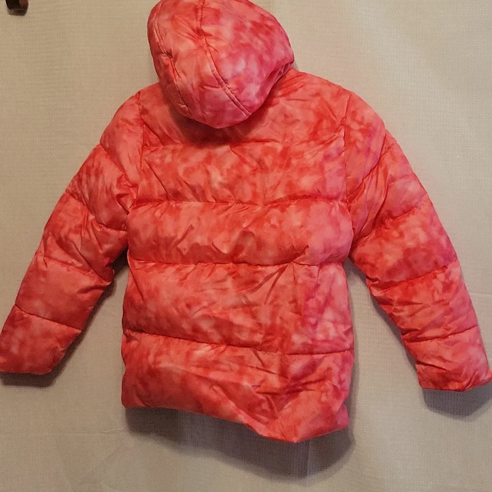 Pink Platinum Puffer Coat